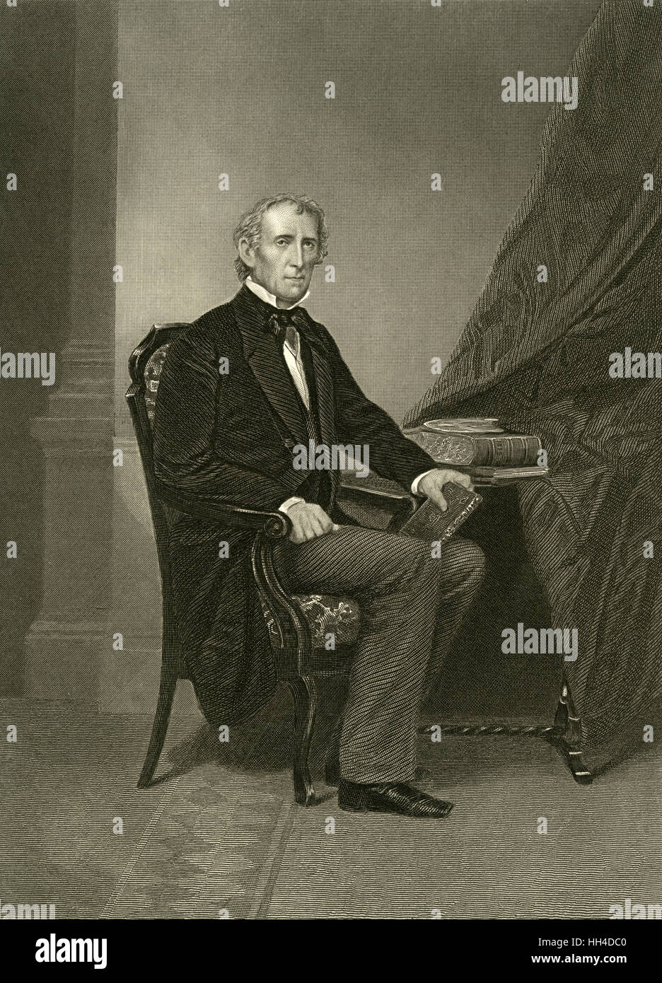 John Tyler, président des États-Unis Banque D'Images