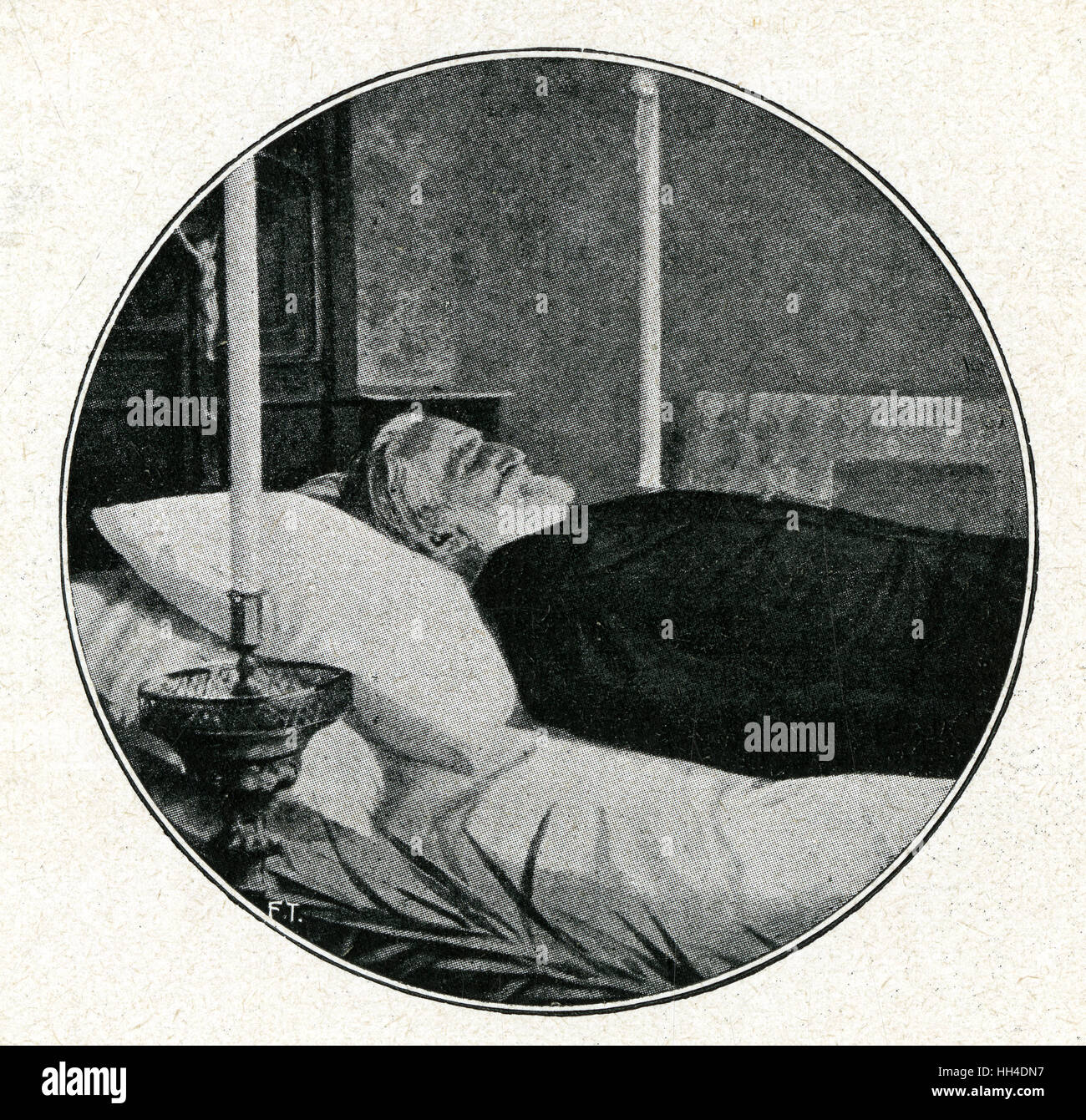 Lit de mort Verdi Banque D'Images