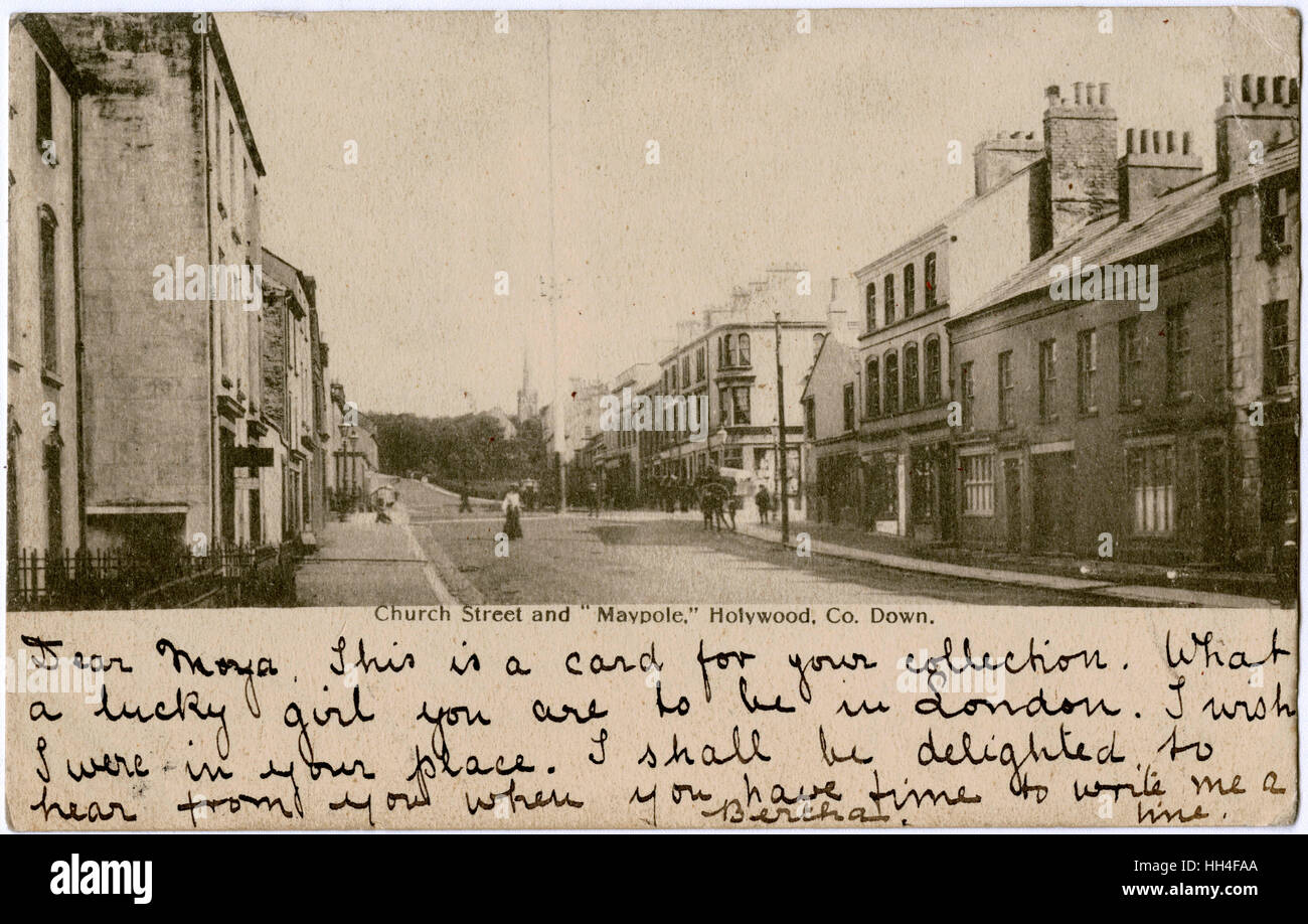 Church Street, Hollywood, County Down, Irlande du Nord Banque D'Images