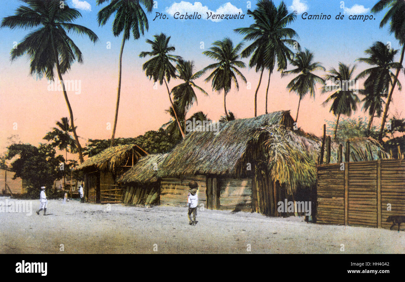 Une route de campagne - Puerto Cabello, Venezuela Banque D'Images