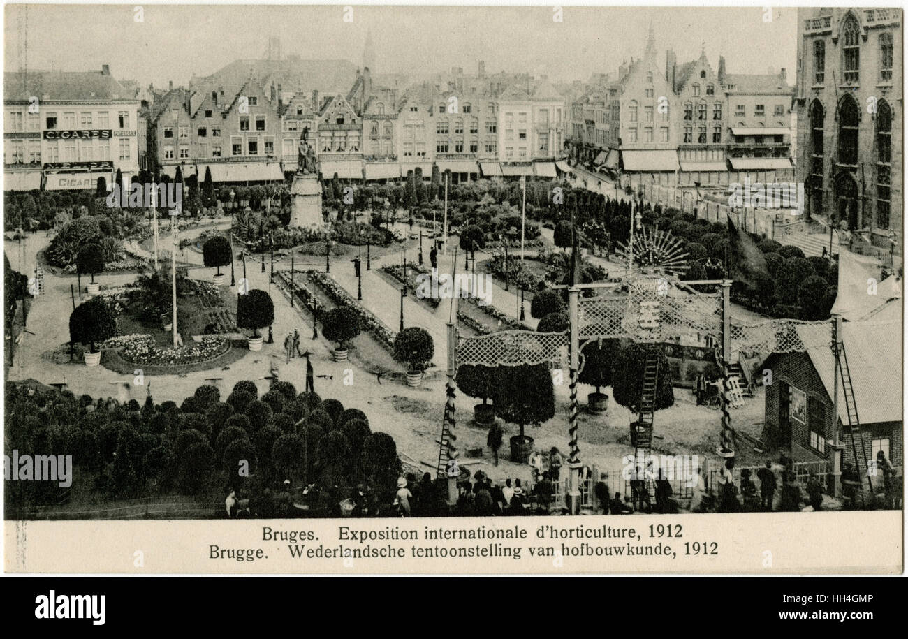 Bruges, Belgique - exposition horticole internationale Banque D'Images
