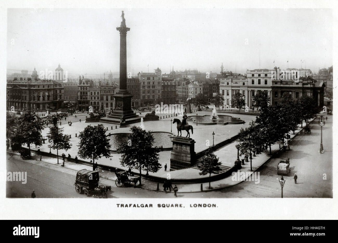 Trafalgar Square, Londres Banque D'Images