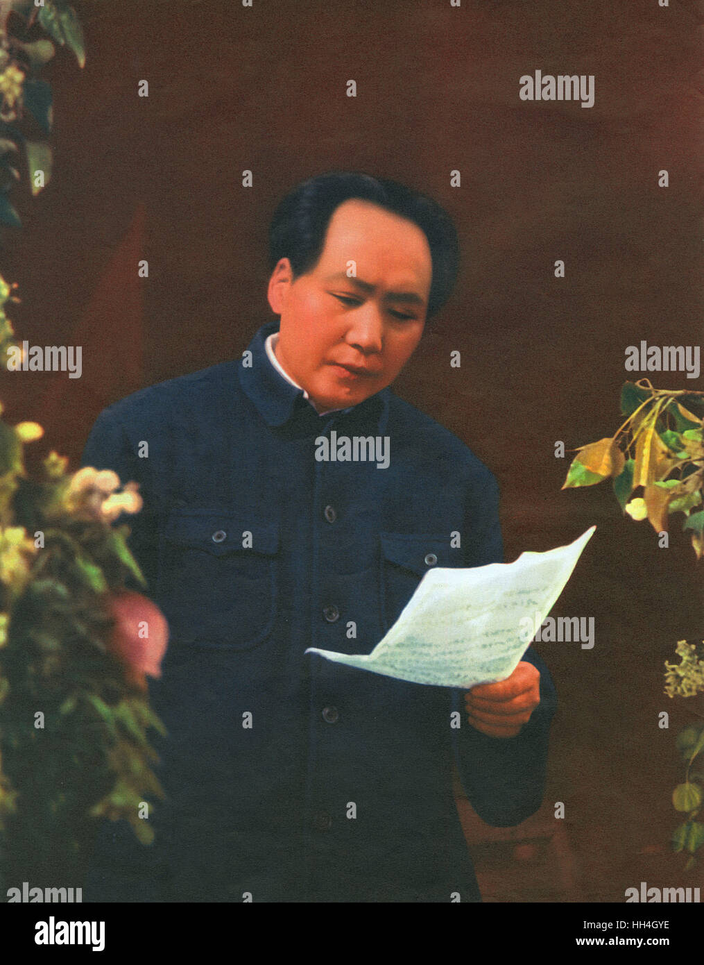 Mao Zedong - père fondateur de la République populaire de Chine Banque D'Images