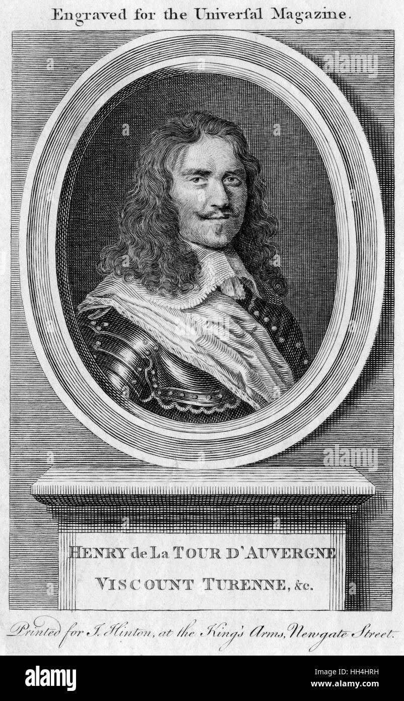Henri de la Tour d'Auvergne Vicomte de Turenne Banque D'Images