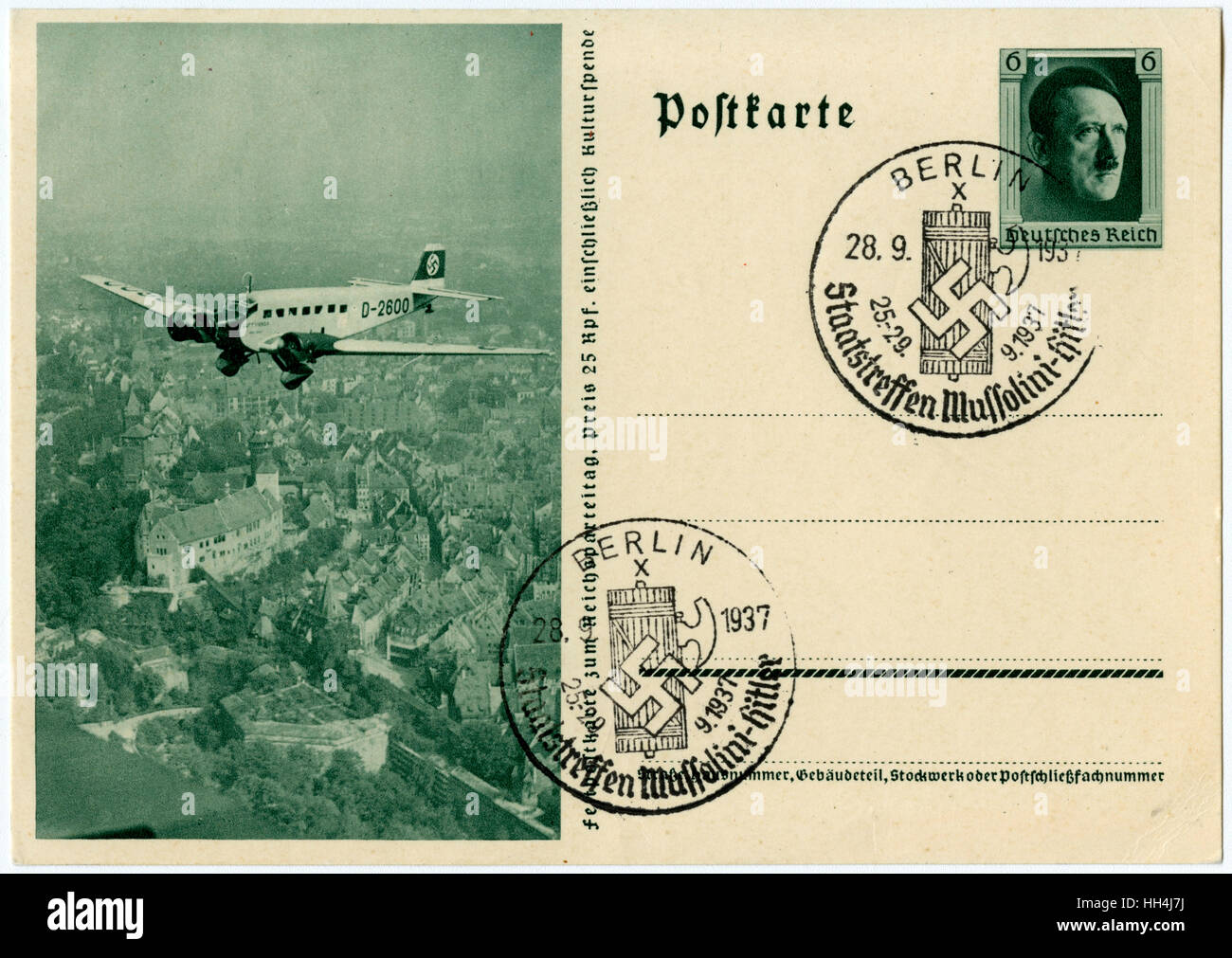 ┤avion de transport personnel de Hitler, a Junkers JU-52 D-2600 Banque D'Images