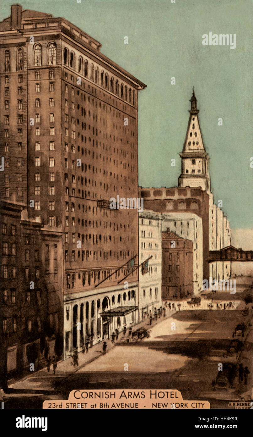 Cornish Arms Hotel à New York, États-Unis Banque D'Images