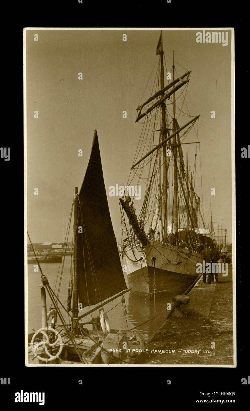 Schooner C & F Nurse à Poole Harbour Banque D'Images