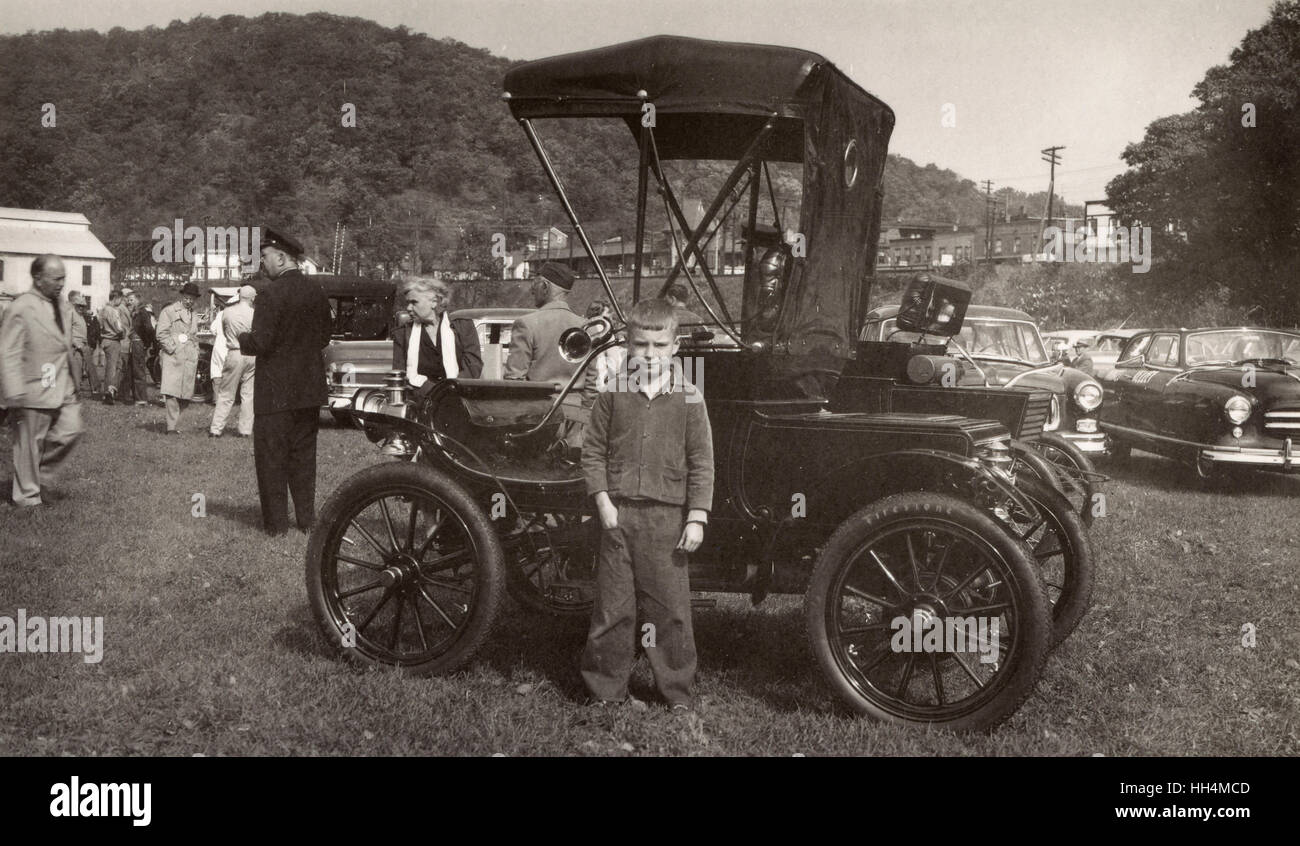 American Auto Club rencontre avec des voitures d'époque, États-Unis Banque D'Images