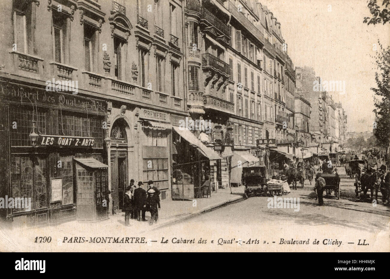 Cabaret des Quat'z'Arts - Montmartre, Paris Banque D'Images