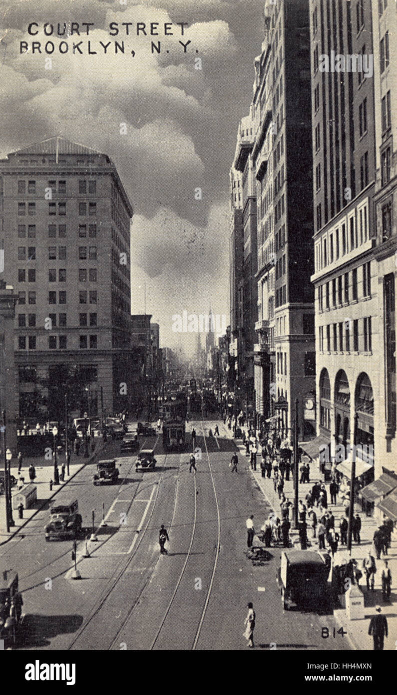 Court Street, Brooklyn, New York Banque D'Images