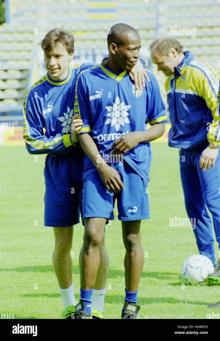 Faustino Asprilla of Parma in action during the Italian Serie A match