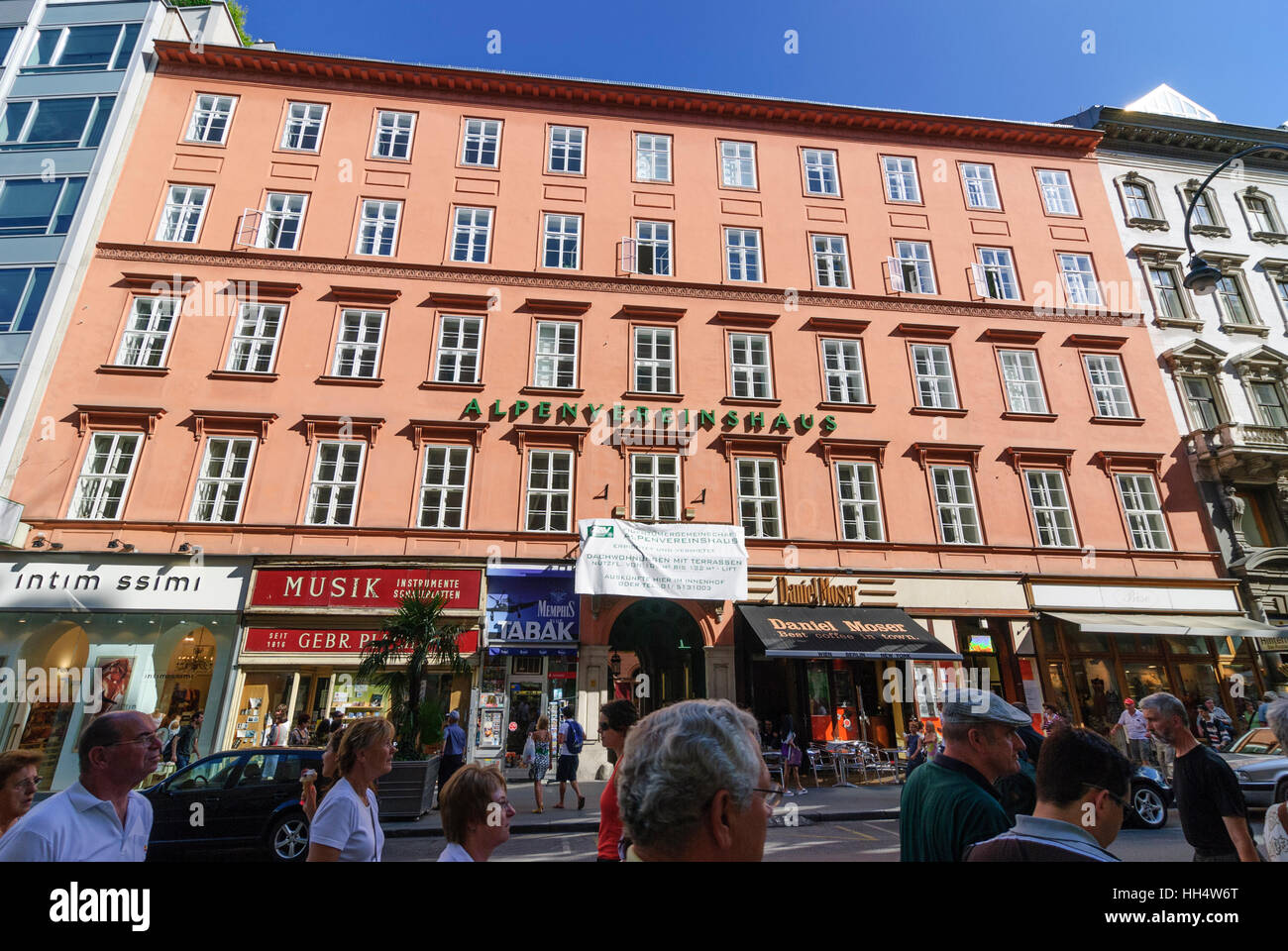 Wien, Vienne : Alpine Club house, siège du Club Alpin Autrichien, dans Rotenturmstraße, 01. Vieille Ville, Wien, Autriche Banque D'Images
