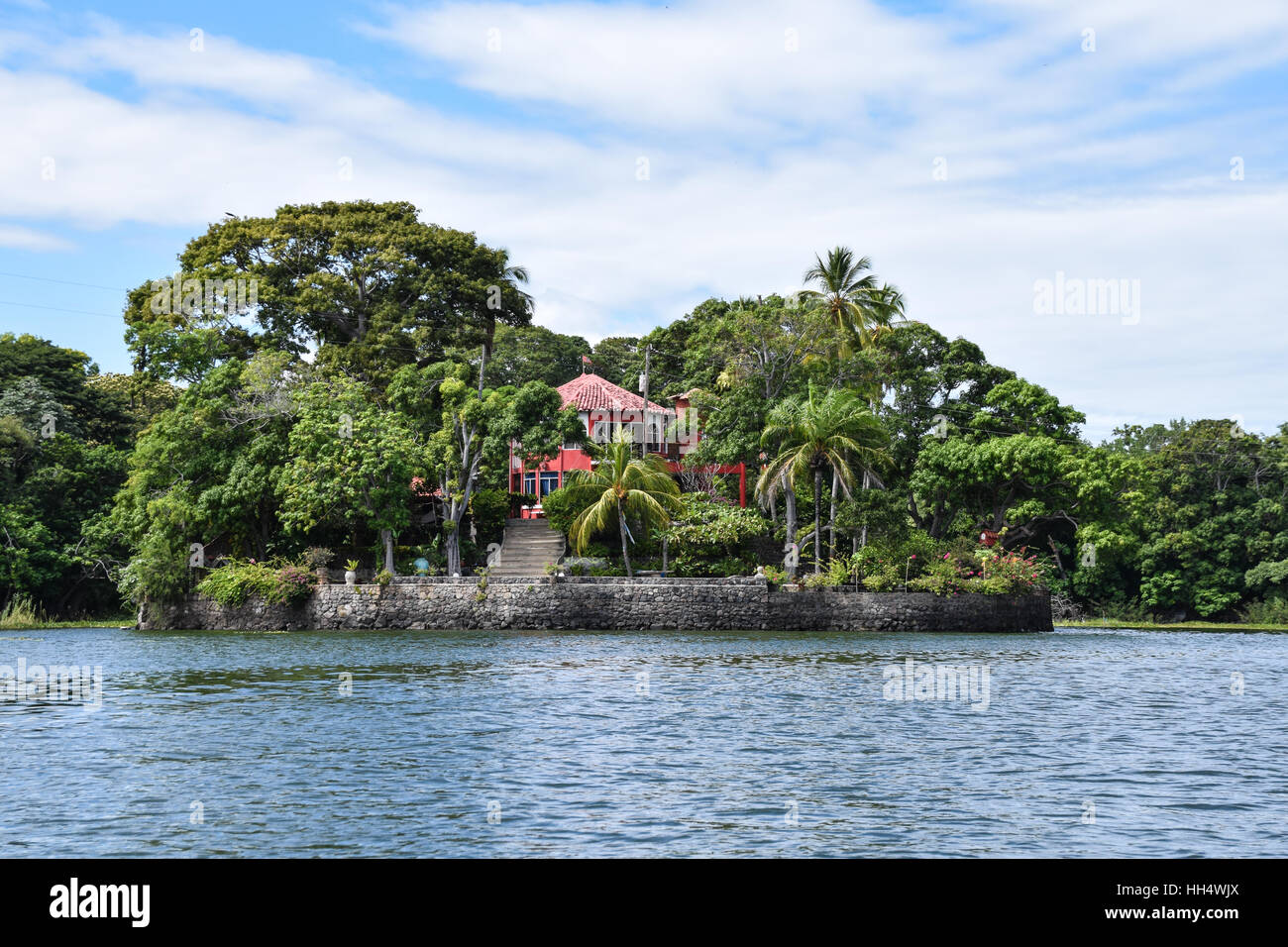 Les îles, la flore et la faune autour de Las Isletas, le Lac Nicaragua Banque D'Images