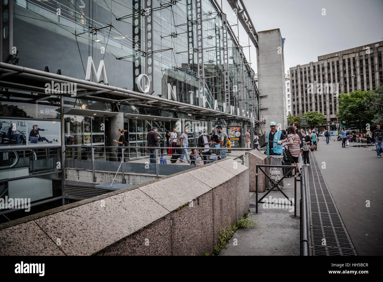 Extrerior sur Paris Montparnasse GARE TGV. Banque D'Images