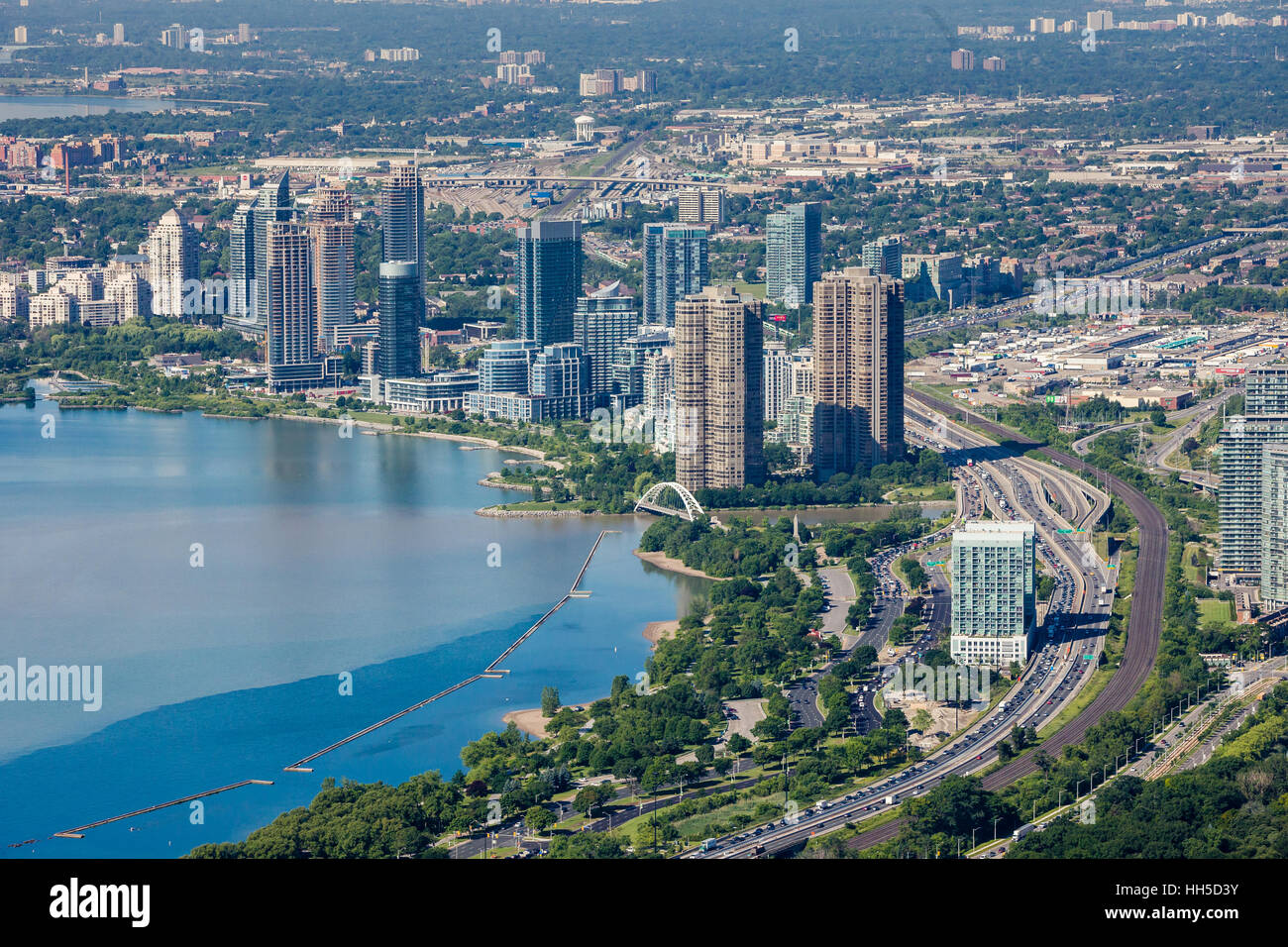 Waterfront Toronto Ouest, près de la baie Humber Banque D'Images