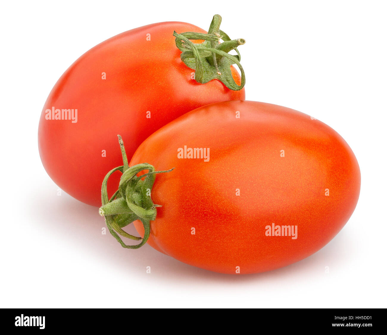 Plum tomatoes isolated Banque D'Images