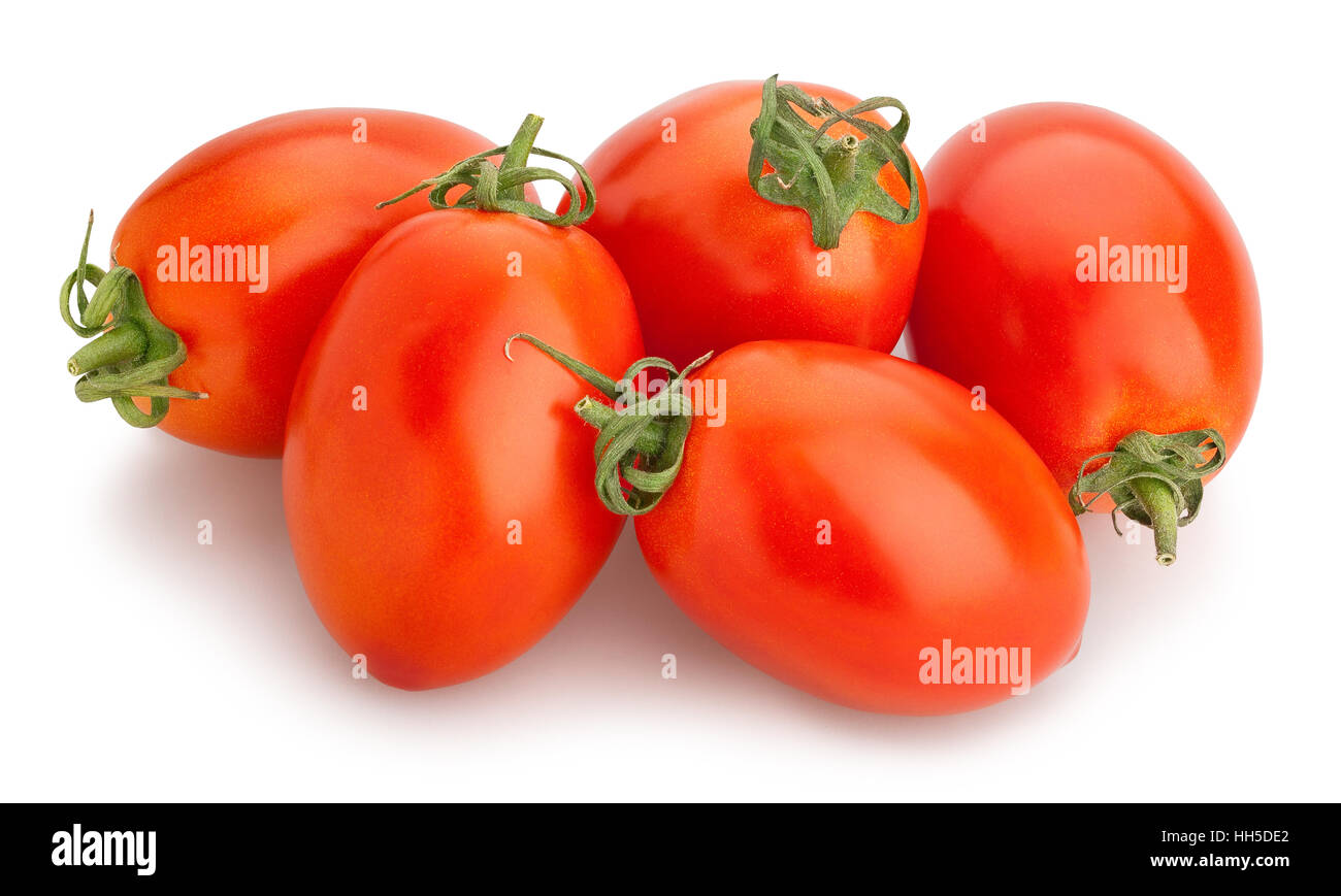 Plum tomatoes isolated Banque D'Images
