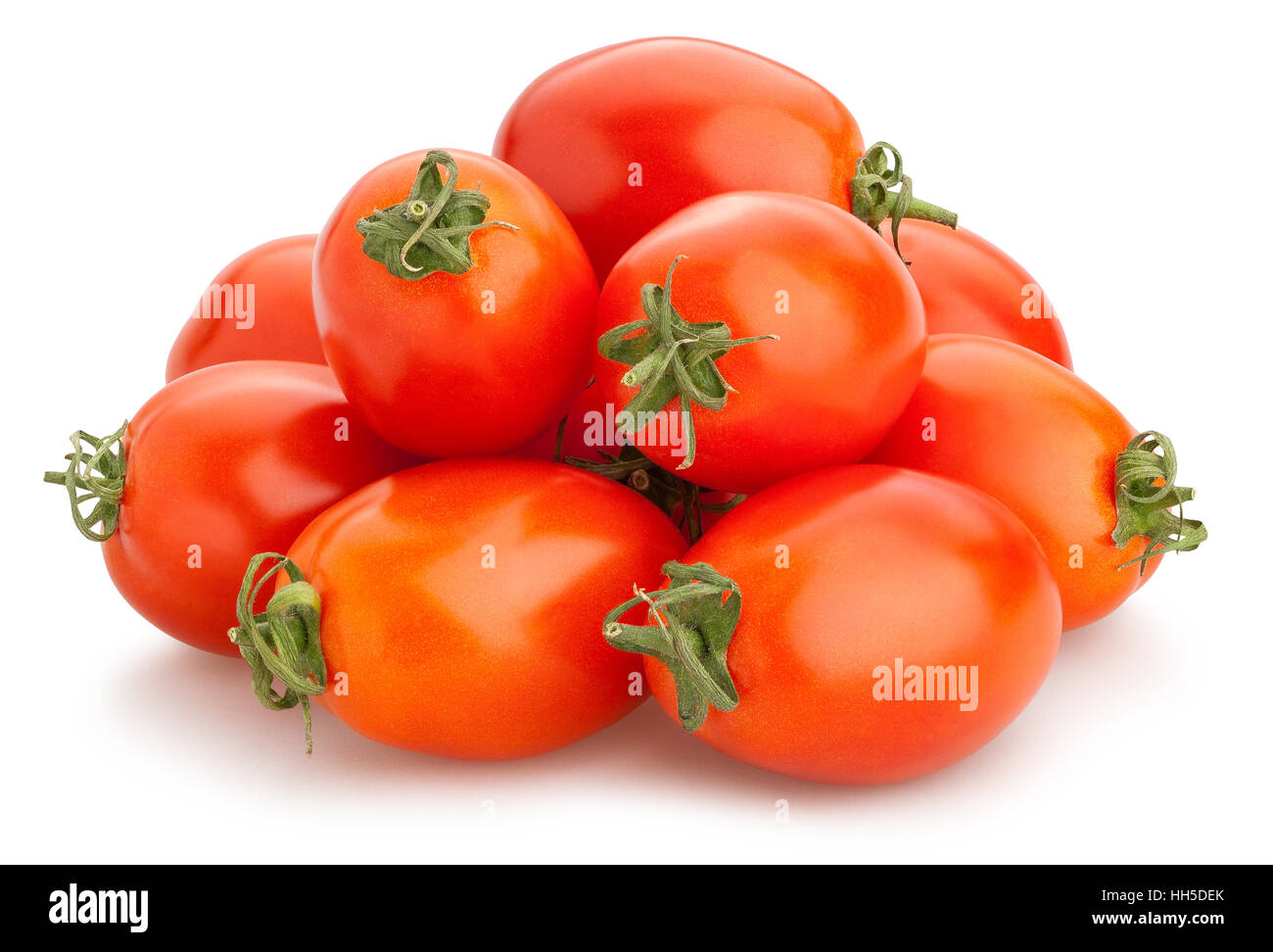 Plum tomatoes isolated Banque D'Images
