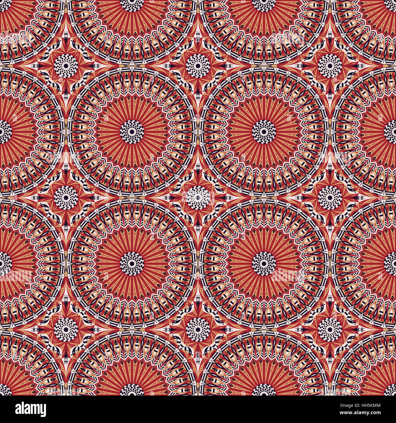 Vector pattern. transparente Ornement ethniques colorés. Style Arabesque Banque D'Images