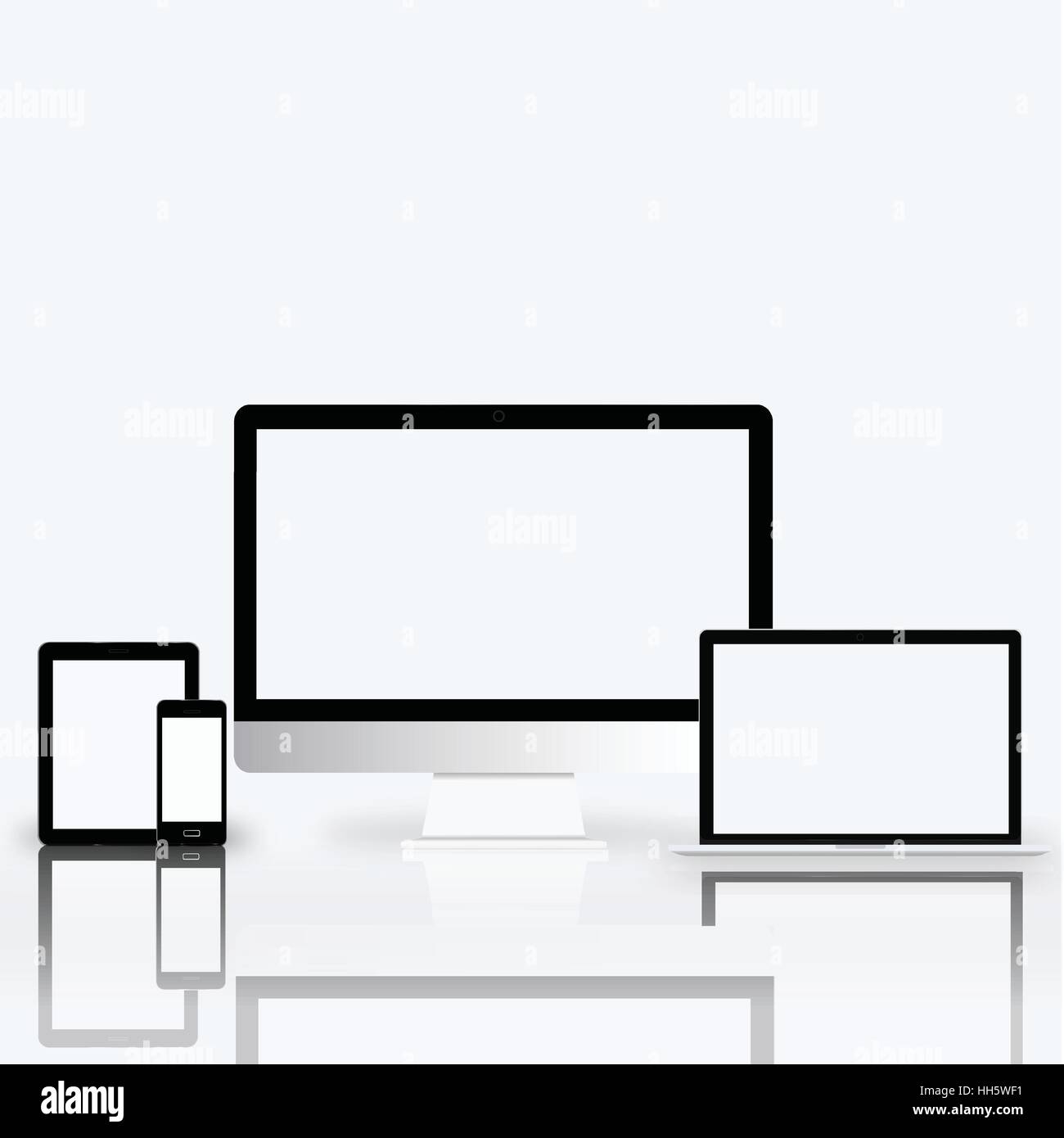 La technologie électronique de l'appareil numérique Communication Concept Illustration de Vecteur