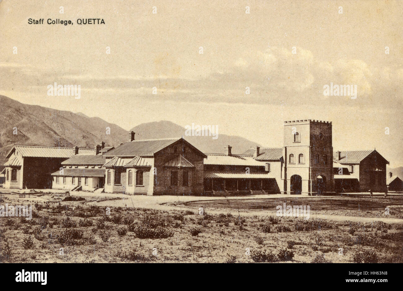 Collège d'état-major militaire, Quetta, Baloutchistan, Inde britannique Banque D'Images