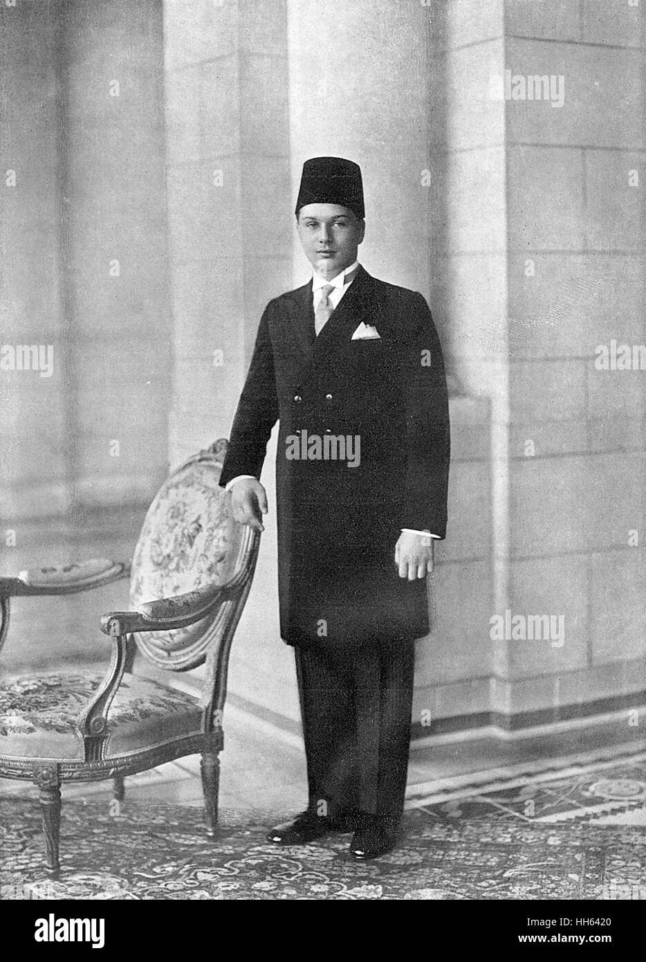 Farouk I, roi d'Égypte et du Soudan Banque D'Images