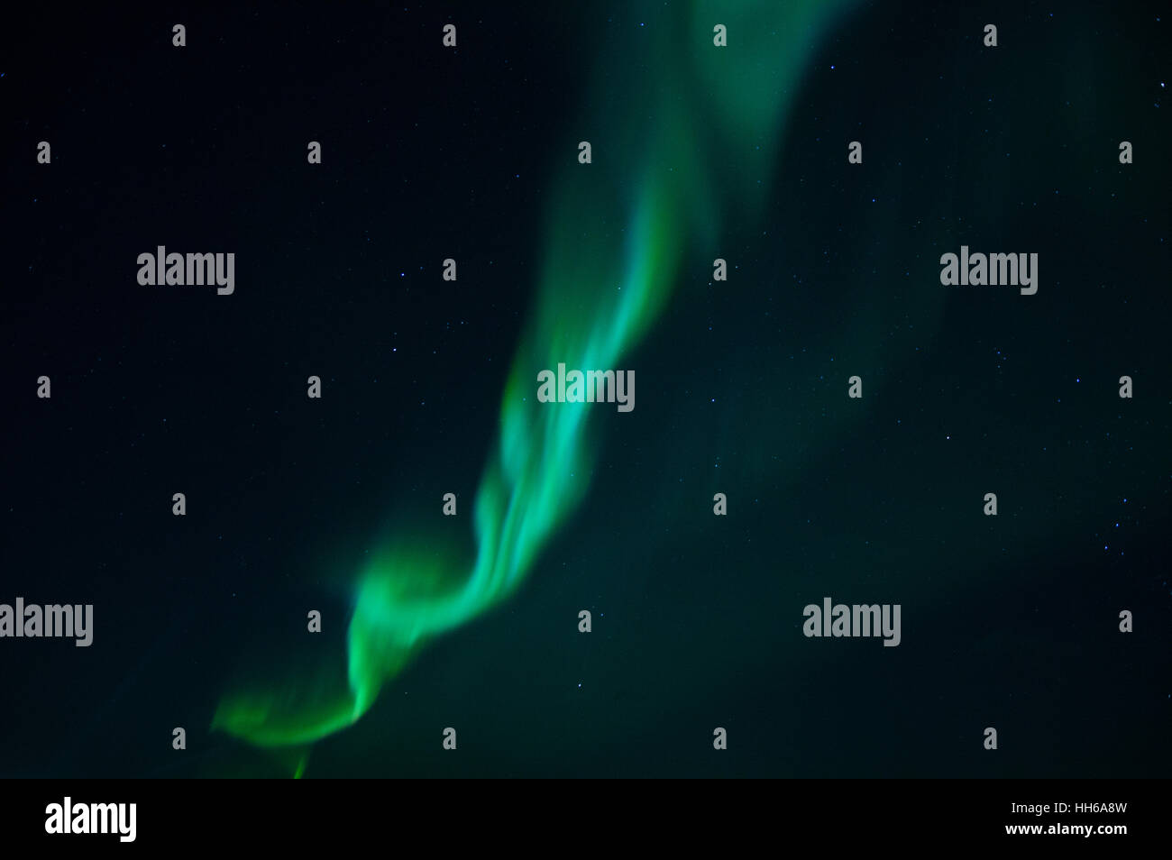 Northern Lights, de torsion en spirale sur le parc national de Thingvellir en Islande Banque D'Images