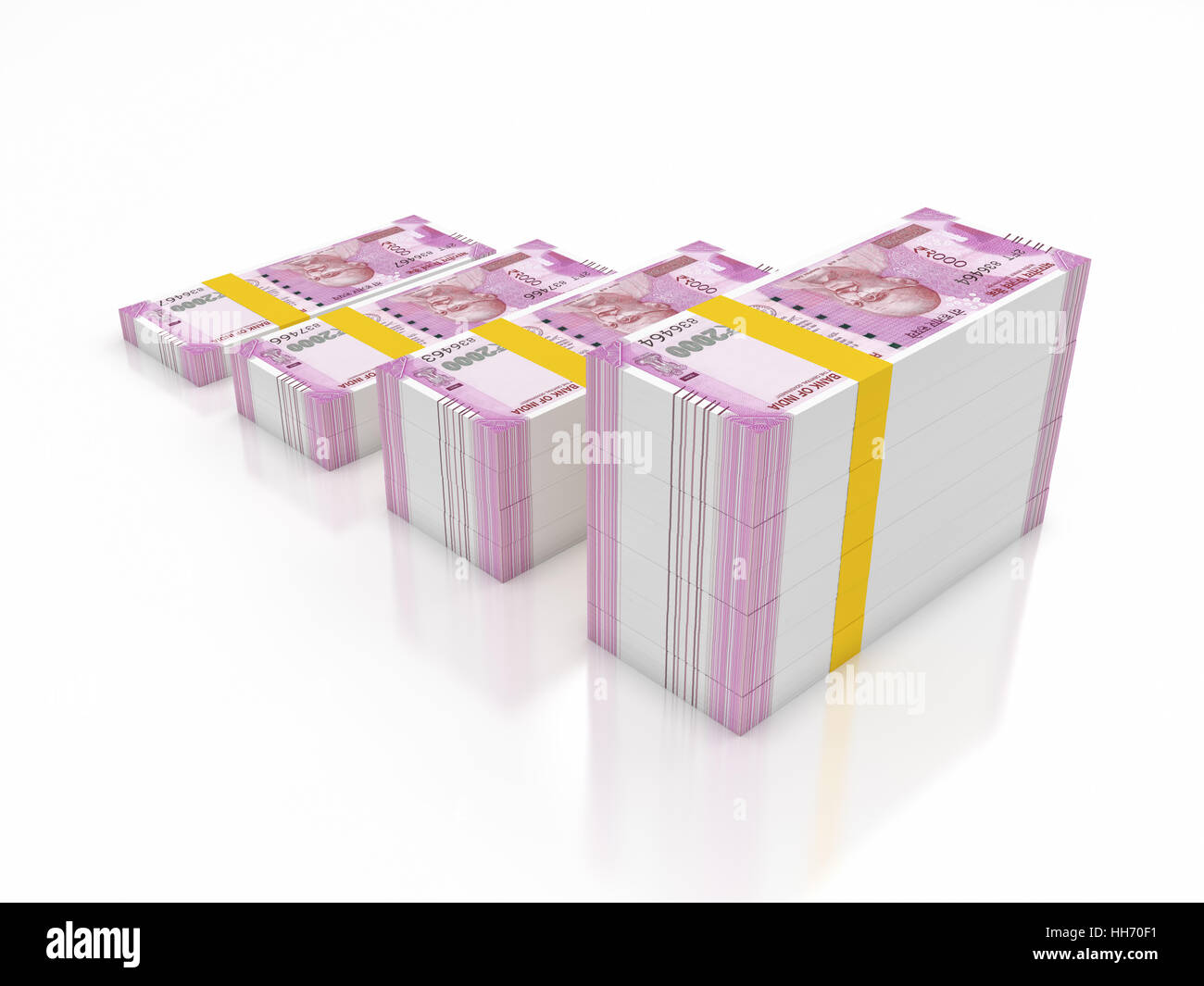 Nouvelle devise indienne - Image de rendu 3D Banque D'Images