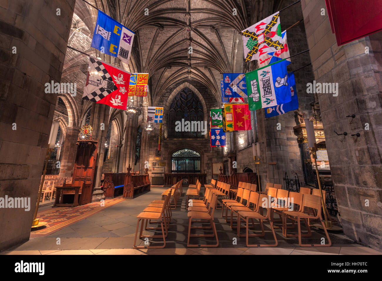 Cathédrale Saint Giles, Édimbourg, Écosse. Banque D'Images