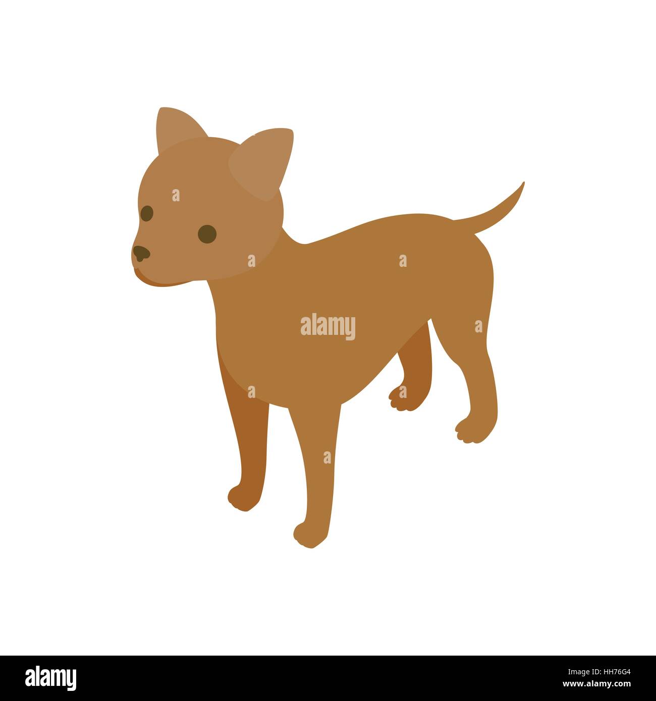 Puppy dog, icône de style 3D isométrique Illustration de Vecteur