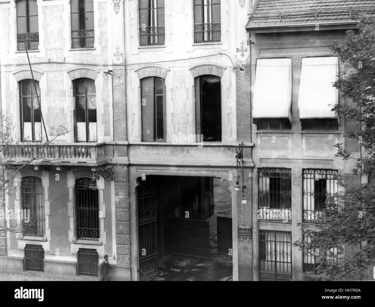 1930 - 40. Usine Fiat Big Motors , fabbrica Grandi Motori à Turin, Italie. Banque D'Images