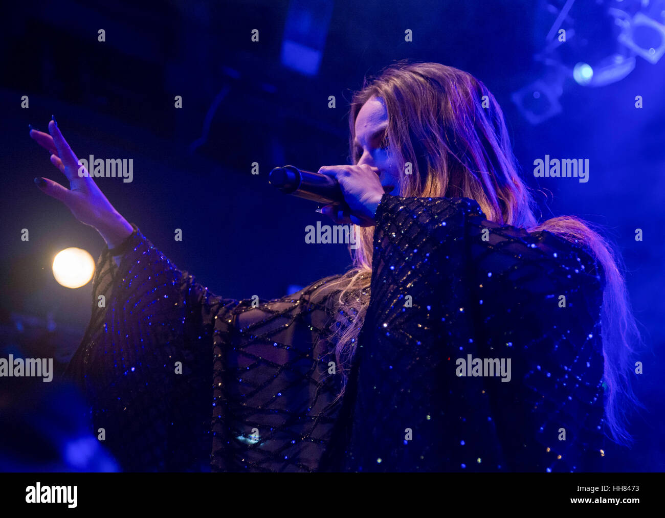 Londres, Royaume-Uni. 17 janvier, 2017. Singer Jojo effectue en concert au KOKO club de musique à Camden. Crédit : l'accès Photo/Alamy Live News Banque D'Images