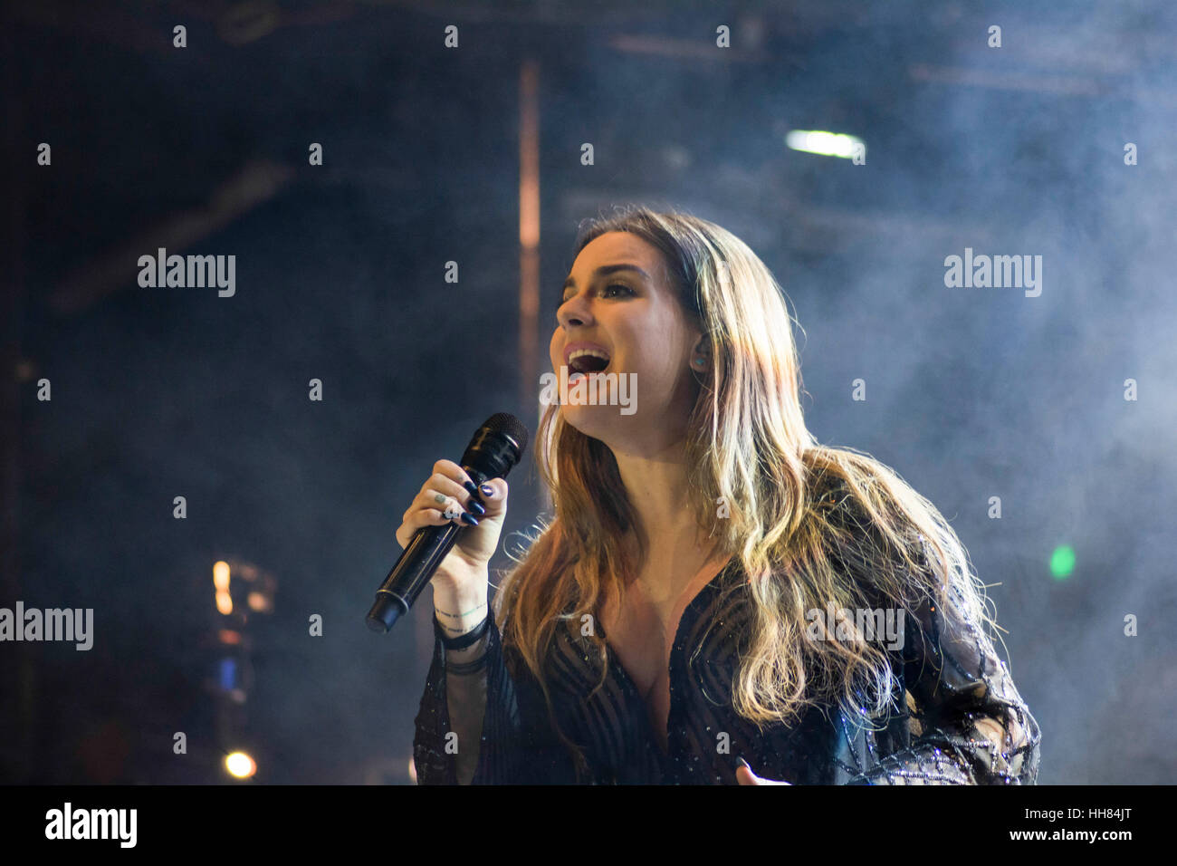 Londres, Royaume-Uni. 17 janvier, 2017. Singer Jojo effectue en concert au KOKO club de musique à Camden. Crédit : l'accès Photo/Alamy Live News Banque D'Images
