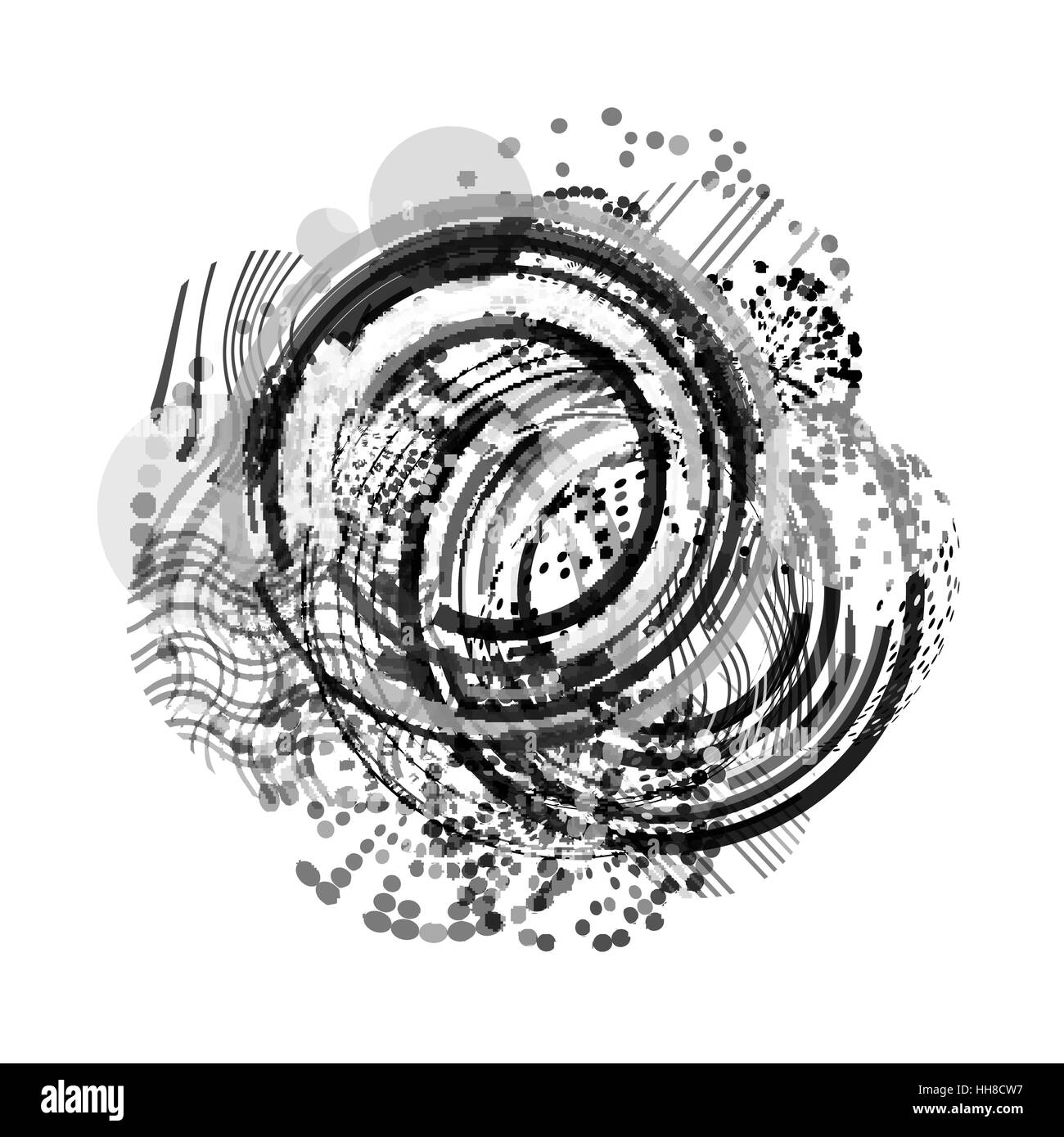 Cercle géométrique du vecteur Contexte . Motif de cercles Contexte . Résumé Contexte géométrique Cercles . Modèle de conception de cercles géométriques modernes . Illustration de Vecteur