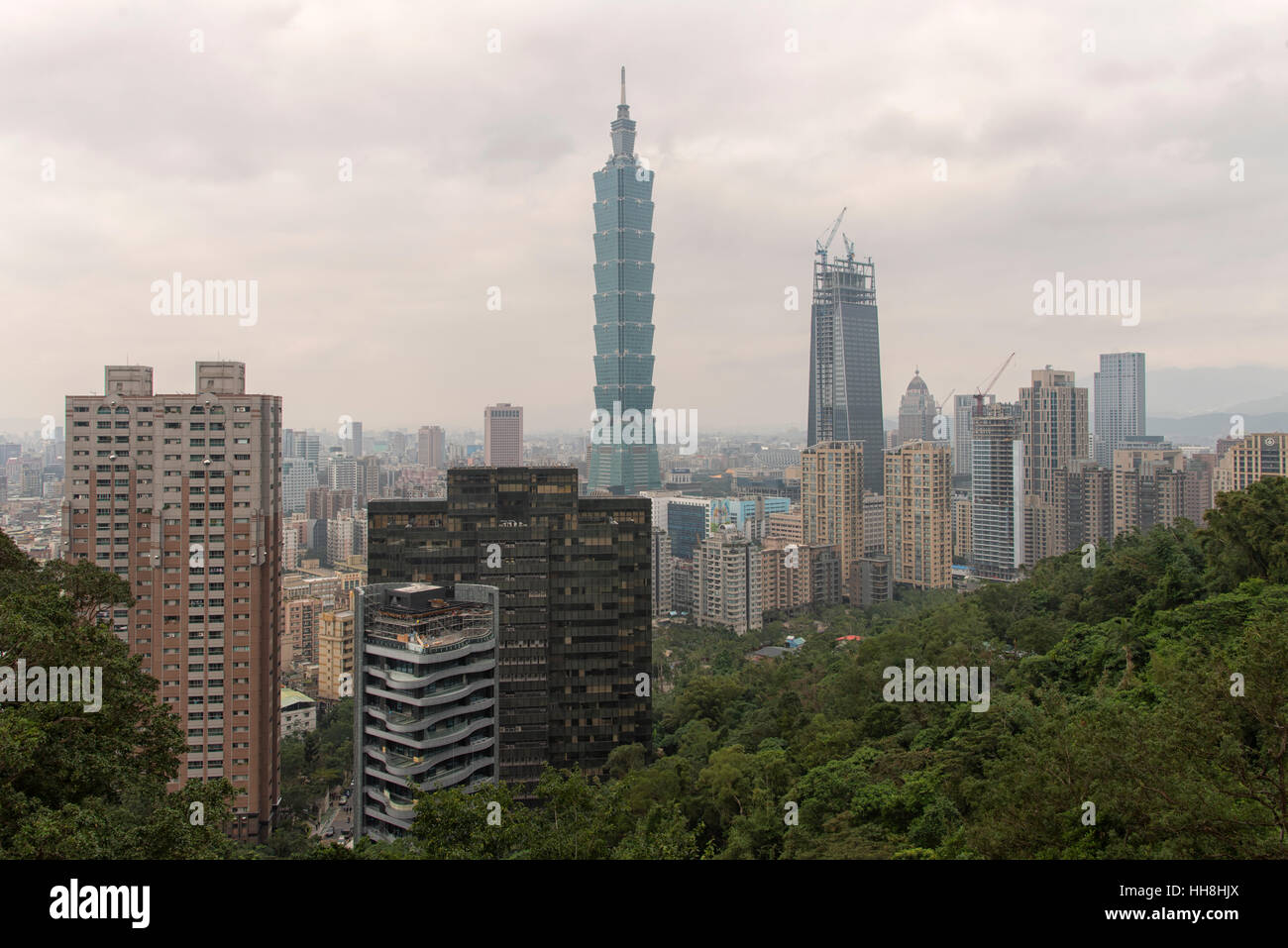 La tour Taipei 101 à Taipei, Taiwan Banque D'Images