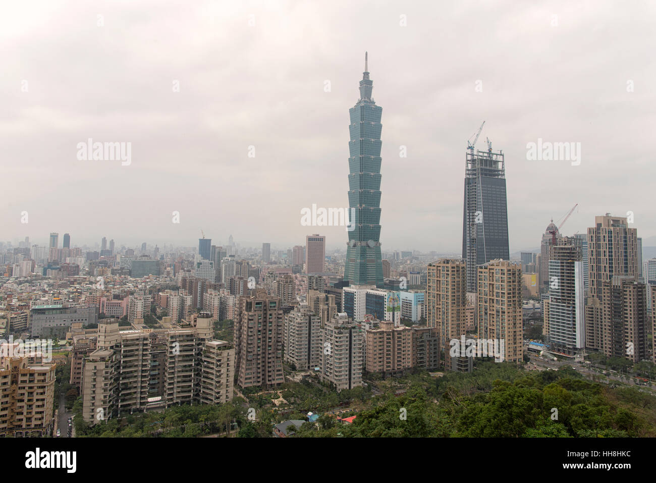 La tour Taipei 101 à Taipei, Taiwan Banque D'Images