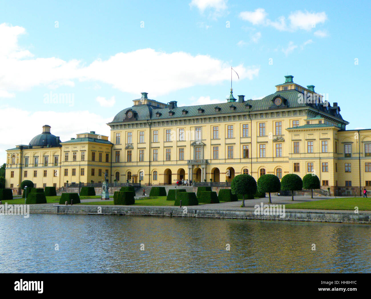 Drottningholms slott, magnifique site du patrimoine mondial de l'UNESCO à Stockholm de la Suède Banque D'Images