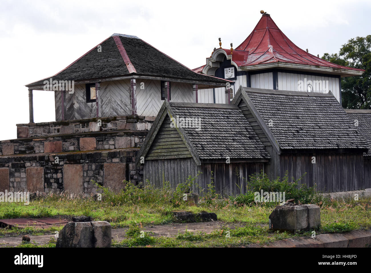 Les tombeaux royaux à l'imprimeur de la Place savent que le Rova d'Antananarivo capitale de Madagascar Banque D'Images