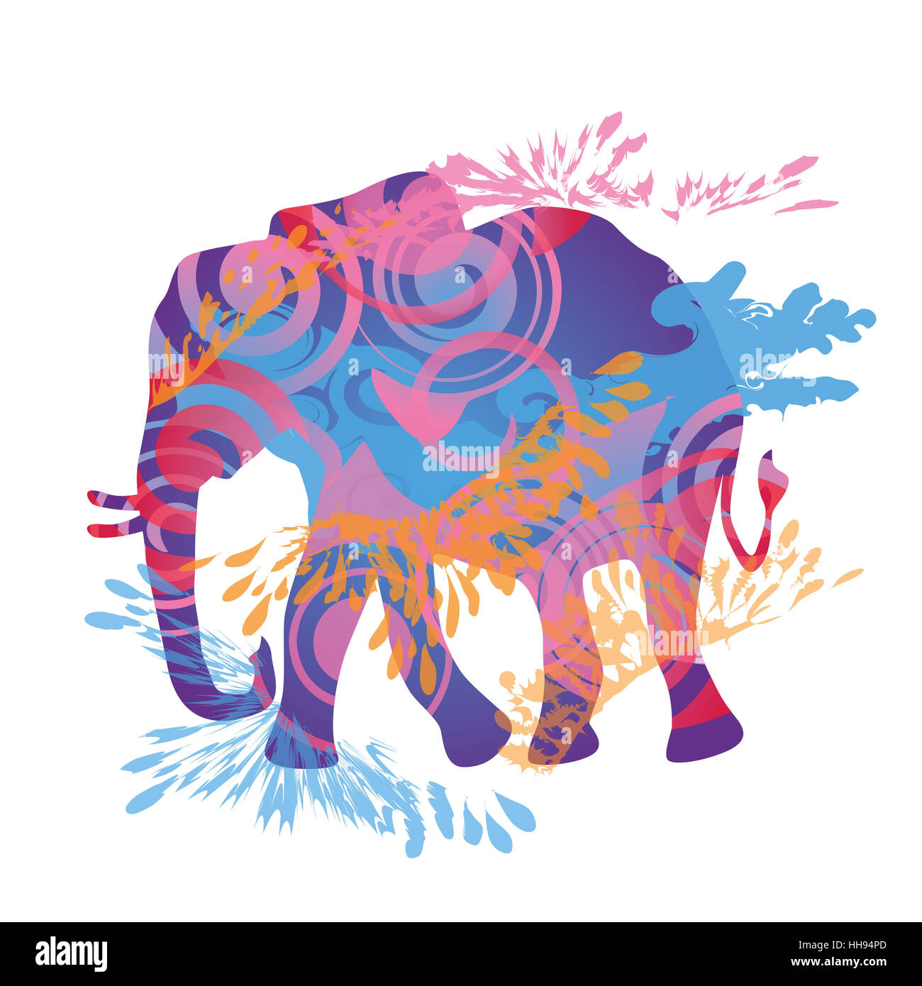 Appartement de vacances, vacances, vacances, vacances, l'Asie, l'Afrique, l'éléphant, la conservation de Banque D'Images