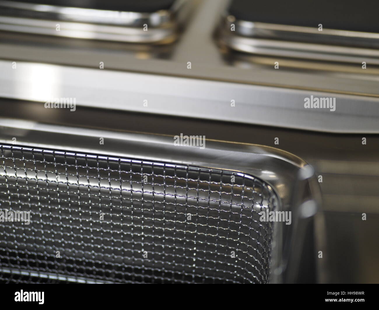 Appareils de cuisine industrielle pour les cuisines industrielles, les détails friteuse Banque D'Images