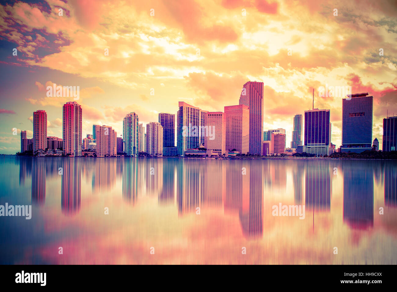 Miami Floride Skyline Banque D'Images Miami Floride Skyline Banque D'Images