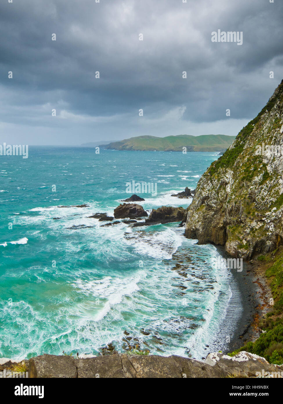 Bleu, beau, beauteously, nice, commerce, couleur, horizon, pierre, maison de vacances, Banque D'Images