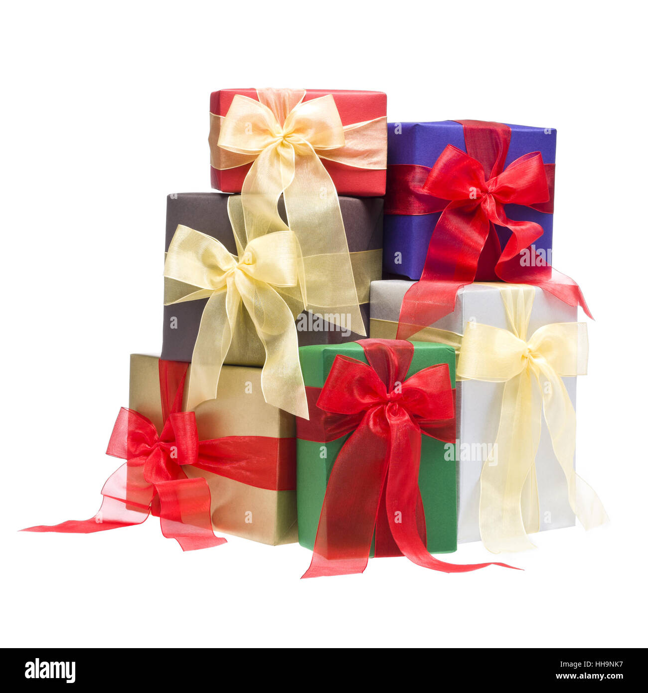 L'heure actuelle, de l'intérieur, partie, célébration, décoration, noël, imaginant, arc, Banque D'Images