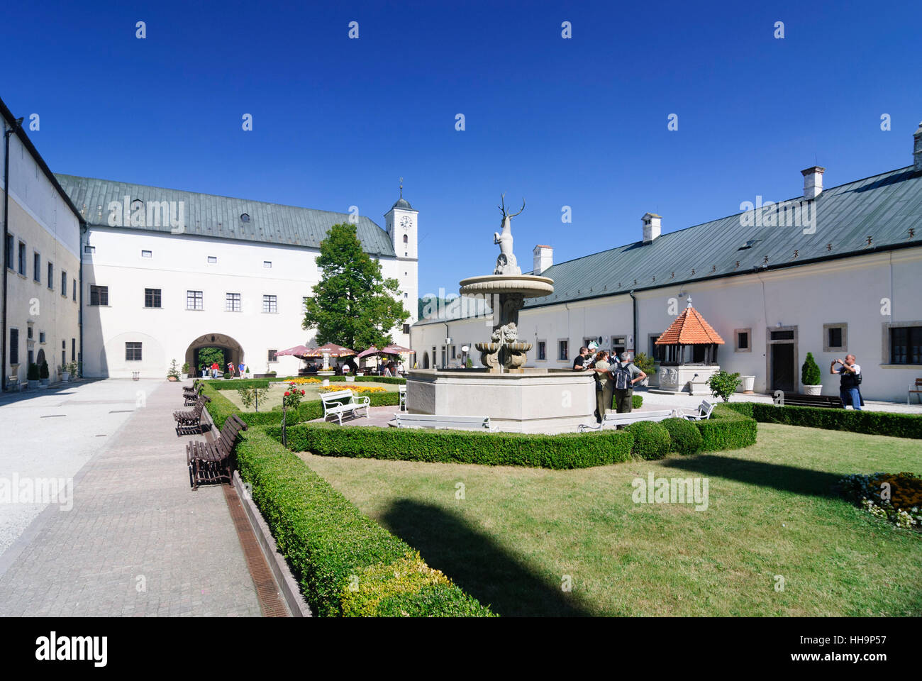 Casta (Schattmannsdorf Cerneny) : château Kamen (Bibersburg) ; et avec la révolte de virginie, , , Slovaquie Banque D'Images