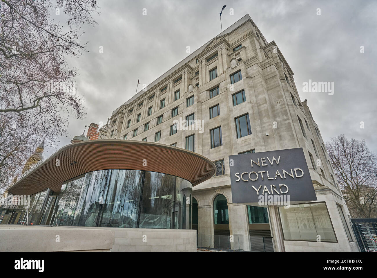 New Scotland Yard. Londres, quartier général de la police. Banque D'Images