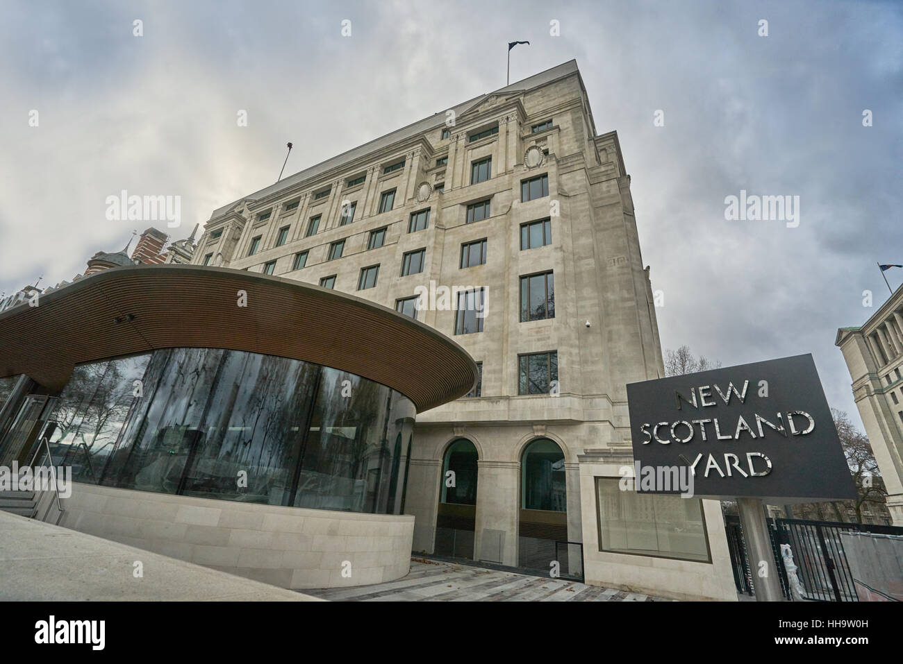 New Scotland Yard. Siège de la Police de Londres. Banque D'Images