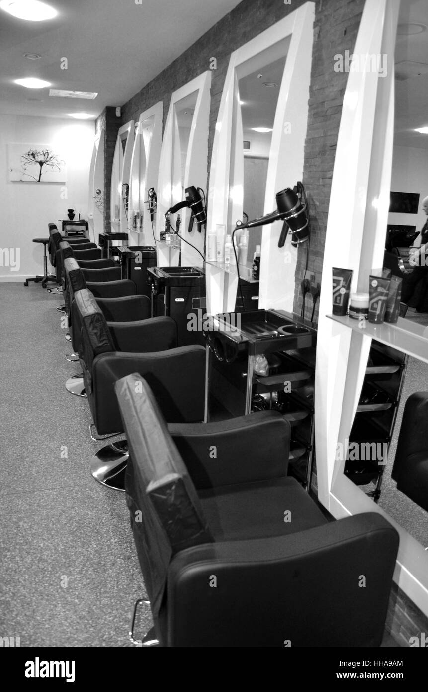 Salon de coiffure Banque D'Images