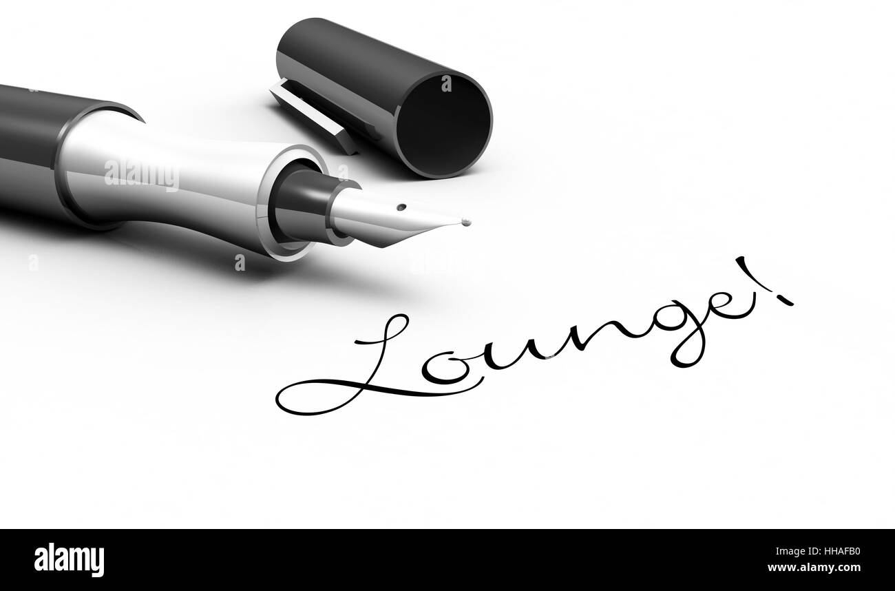 Salon-bar ! - Concept de stylo Banque D'Images