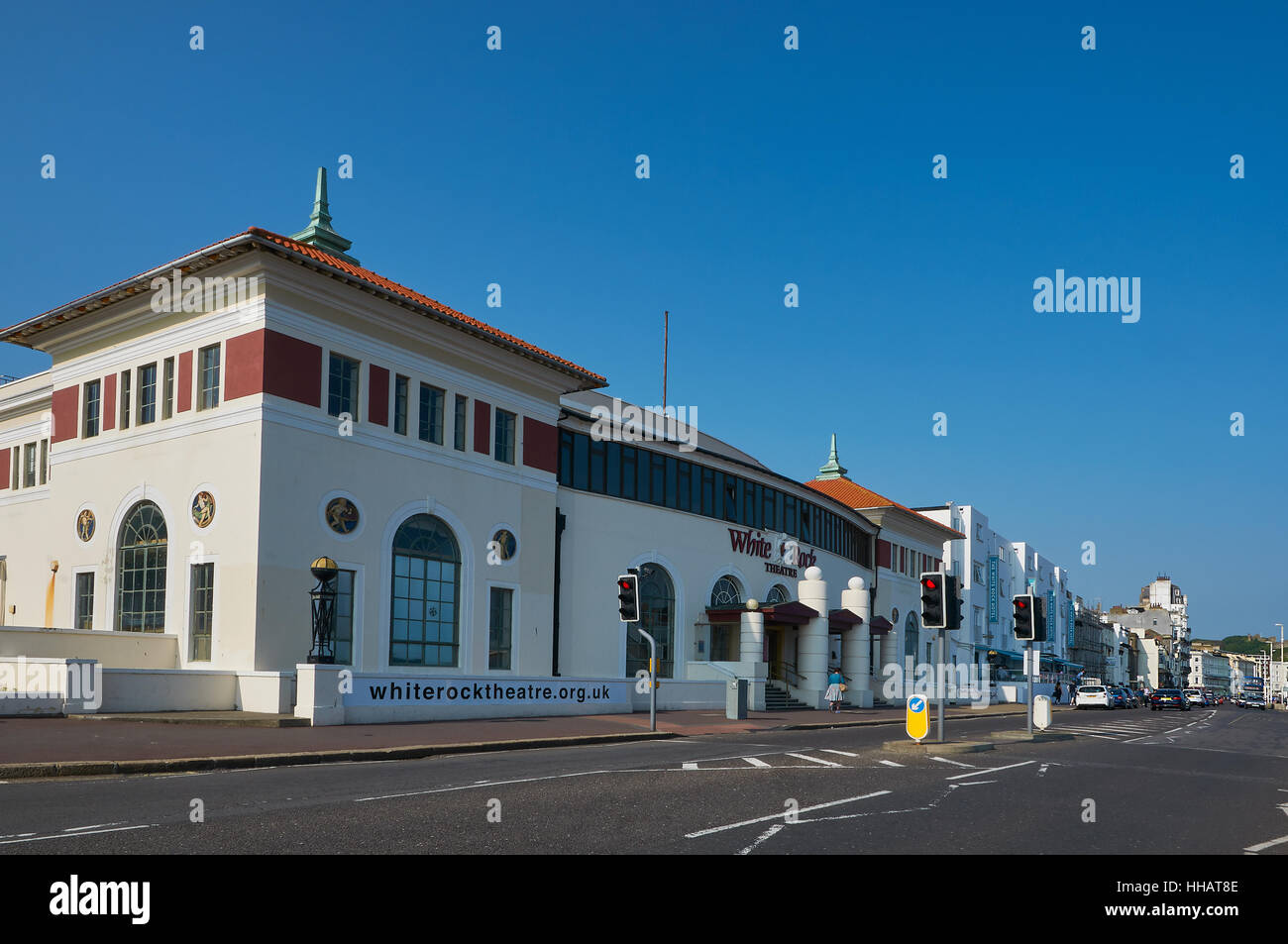 Le White Rock Theatre sur la route côtière sur Hastings, East Sussex, UK Banque D'Images