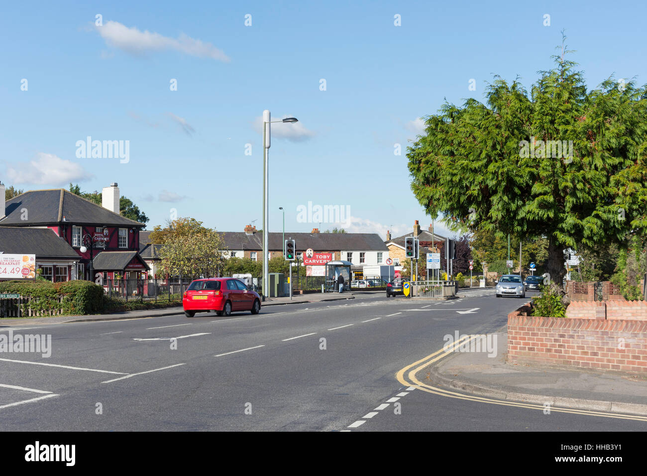 Route droite de Church Road, Windsor, Berkshire, Angleterre, Royaume-Uni Banque D'Images
